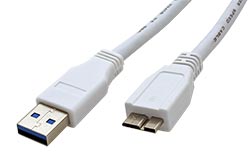 USB 5Gbps kabel USB3.0 A(M) - microUSB3.0 A(M), 0,8m
