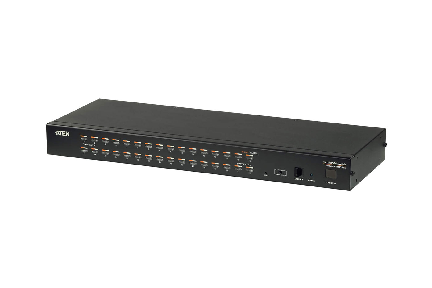 KVM přepínač (USB+PS/2 Klávesnice a Myš, VGA) 32:1, KVM moduly přes TP KH1532A) SECOMP