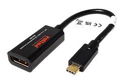 Adaptér obousměrný USB C(M)  DisplayPort(F), 4K@60Hz, 0,2m