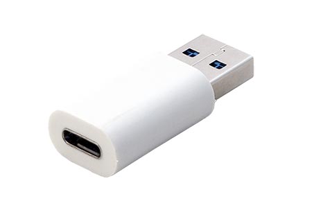 Adaptér USB A(M) - USB C(F), bez dat - data blocker