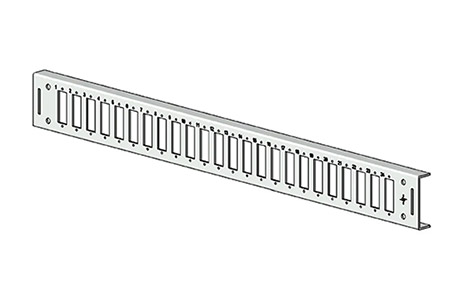 Čelo pro 19'' optickou vanu, 24 pozic SC duplex/LC quad