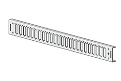 Čelo pro 19'' optickou vanu, 24 pozic SC duplex/LC quad