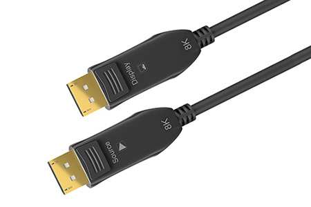 DisplayPort aktivní optický kabel v.2.0 (UHBR10, 8K@60Hz), DP(M) - DP(M), 20m