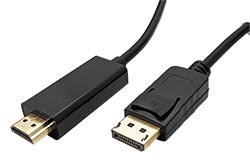 DisplayPort - HDMI kabel, DP(M) -> HDMI M, 1920x1200@60Hz, 1m