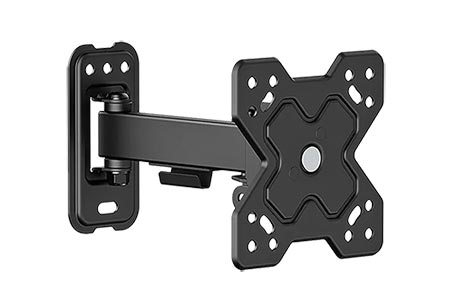Držák TV do 20kg, VESA 75 / 100, 2 klouby, černý
