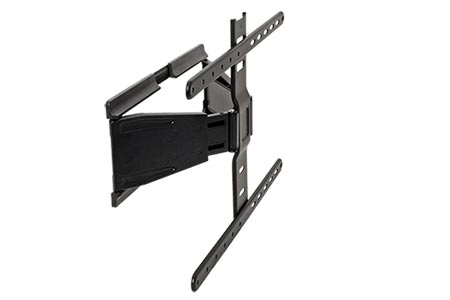 Držák TV do 50kg, VESA 600x400, 20-250mm od stěny, nastavitelný, černý