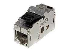 E-DAT MC modul/keystone spojka RJ45, kat. 6a, stíněná