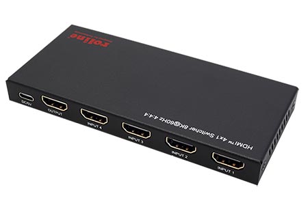 HDMI přepínač 4:1, 8K60Hz, dálkové ovládání