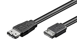 Kabel datový eSATA - SATA (I-L), 6 Gb/s, 0,5m