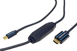 HQ OFC DisplayPort - HDMI kabel, miniDP(M) -> HDMI A(M), 3m