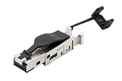 E-DAT průmyslový konektor RJ45 kat. 6, IP20, stíněný, 10Gbit ready, montáž bez nástrojů