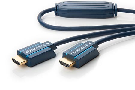 HQ OFC aktivní HDMI kabel s Ethernetem, Ultra-HD (18G), HDMI M - HDMI M, 25m