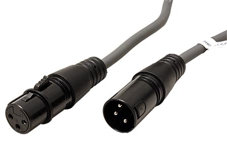 Kabel XLR prodlužovací XLR(M) - XLR(F), 10m