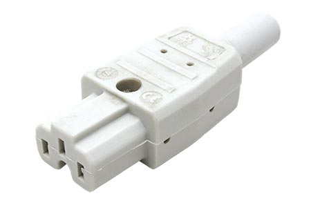 Konektor síťový IEC320 C15A samice, 250V/10A, na kabel, šedý (916.970)