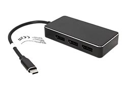 Multiport adaptér USB C(M) -> 3x DP, MST, 4K@60Hz