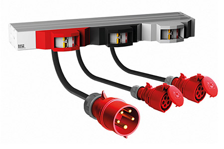 Napájecí panel 2x zásuvka IEC 60309, vidlice IEC 60309 3x32A s jištěním (800.0102)