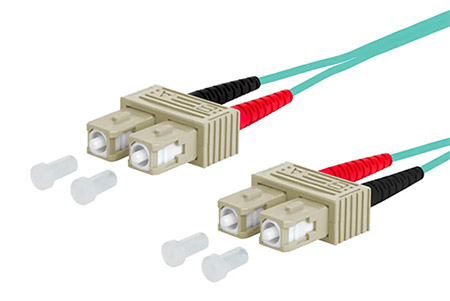 Optický patchkabel SC-SC 50/125 (multi mode), duplex, OM3 ,LSOH, 5m