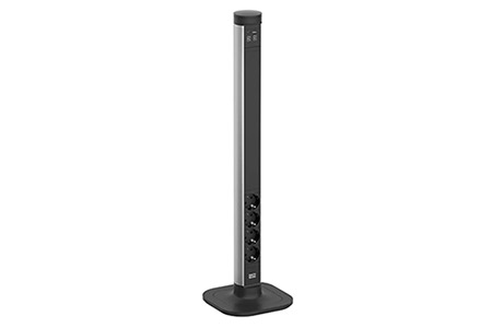 Systém CYCLE Pole L, 4x zásuvka DE, zdroj 22W (USB A+C), 2,5m (709.101)