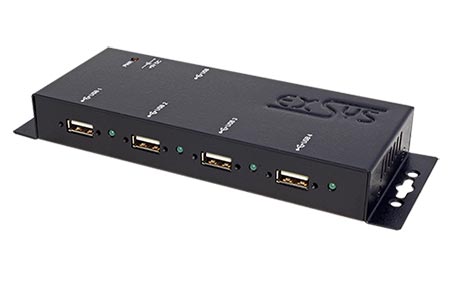 USB 2.0 Hub, kovový, 4 porty (EX-1166HMV)