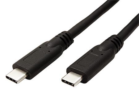 USB 5Gbps (USB 3.0) kabel USB C(M) - USB C(M), PD 60W, 5m, černý