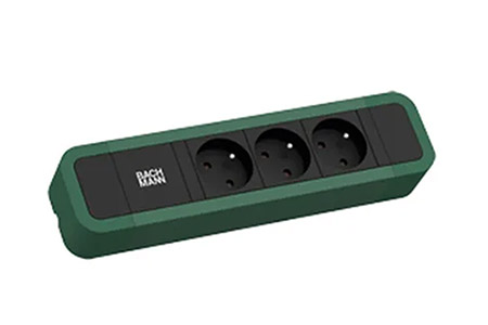 Vícenásobná zásuvka PRIMO 2, 230V/16A, 6x zásuvka CZ, 2m, zelená (350.224)